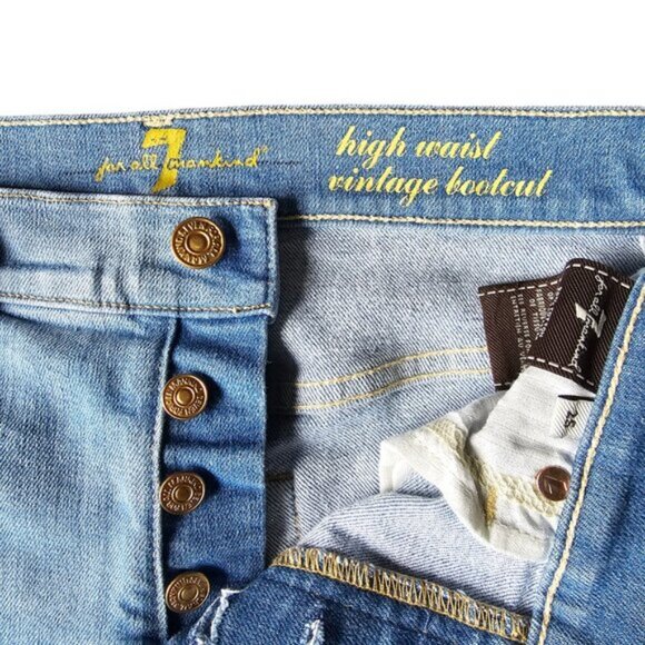 7 for all  Mankind High waist Vintage Bootcut. Size 25 - Picture 3 of 8